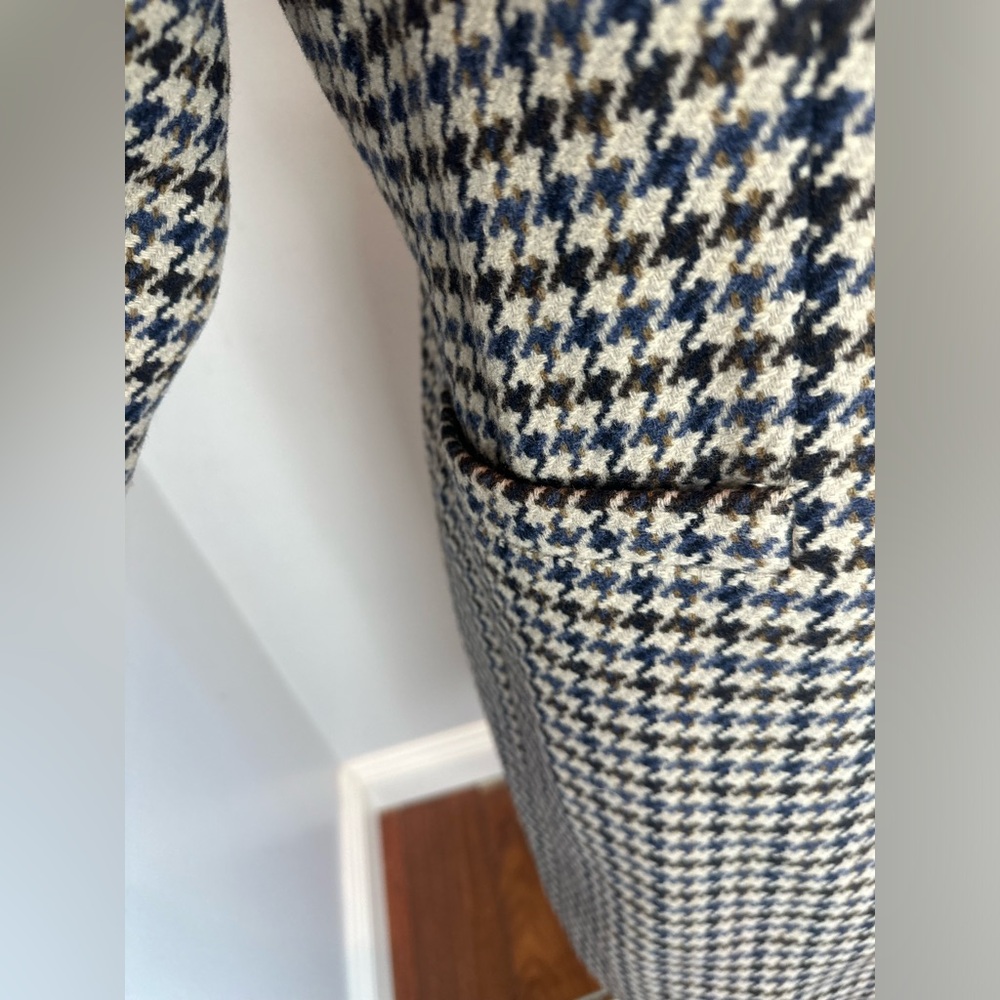 Lauren Ralph Lauren Women's welt pockets reefer Houndstooth Coat - Picture 5 of 11